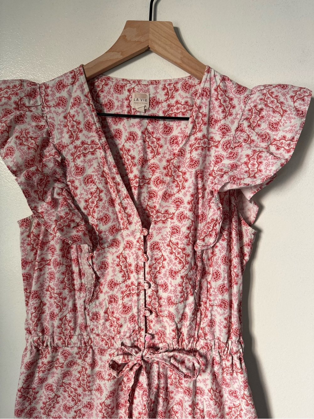 100% Cotton Jumpsuit Paisley Romantic Ruffle - Picture 4 of 11